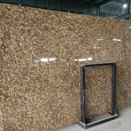 SFKD03 Giallo Fiorito Granite Gangsaw Saw Slab, Beautiful Br