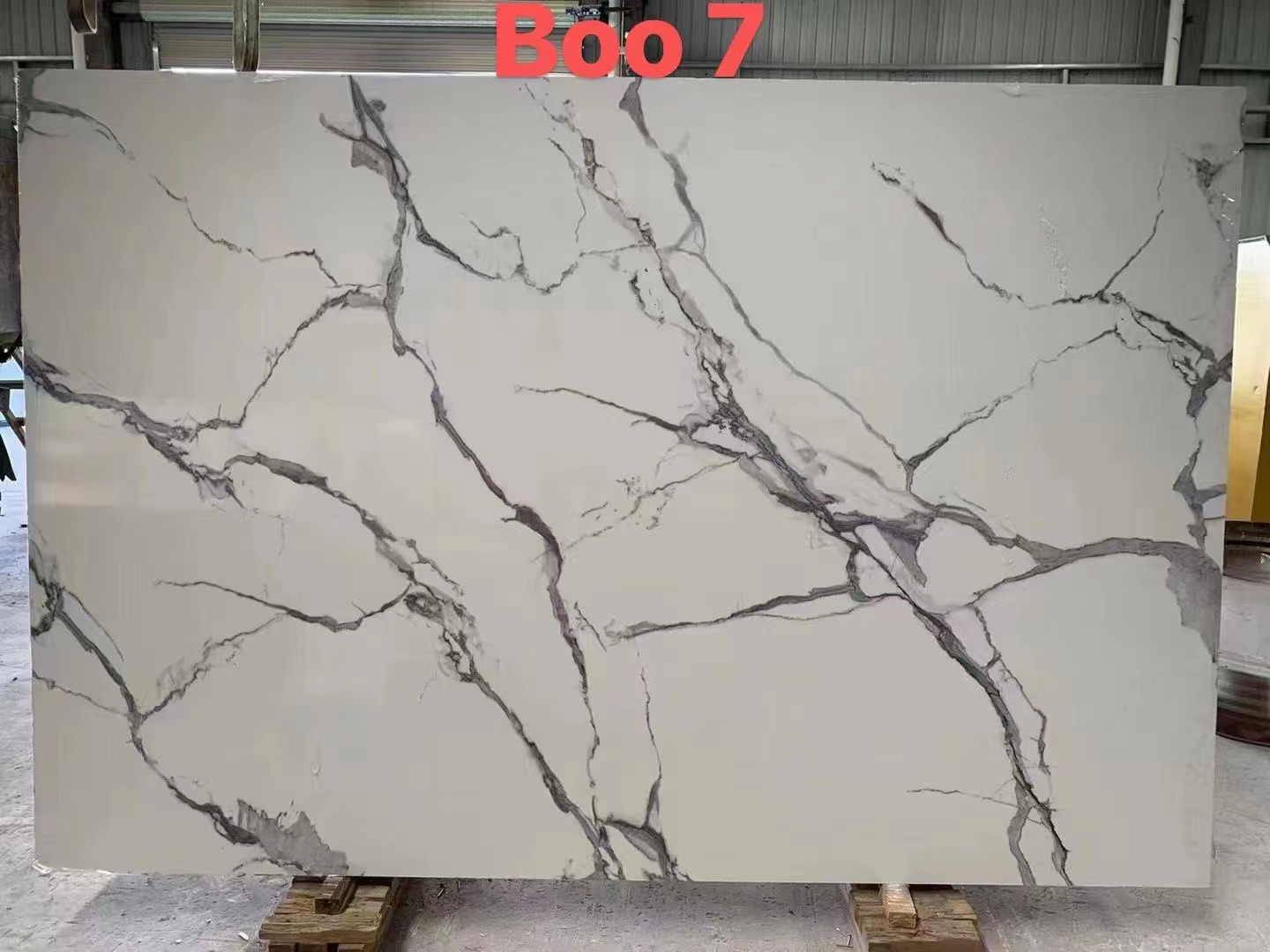 27001800mm 6d Printing Wall Cladding Artificial Calacatta Qu