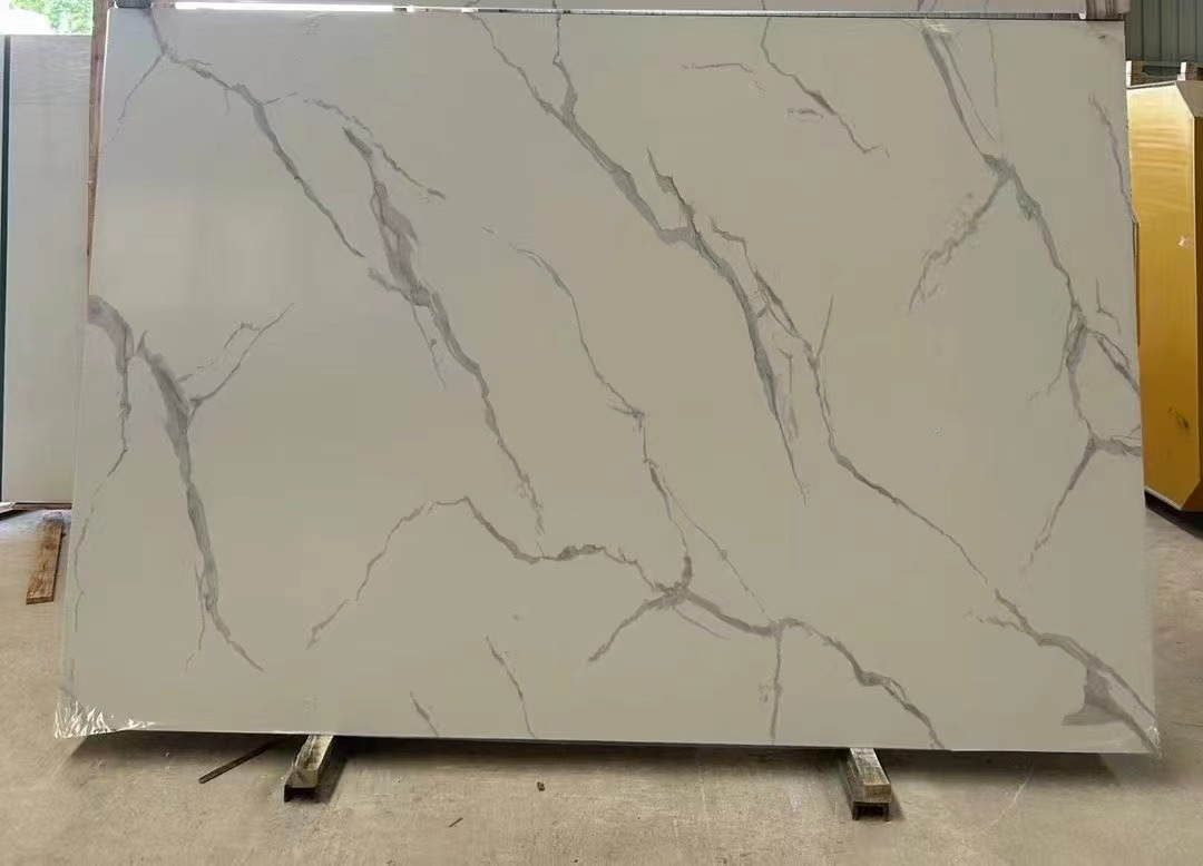 27001800mm 6d Printing Wall Cladding Artificial Calacatta Qu