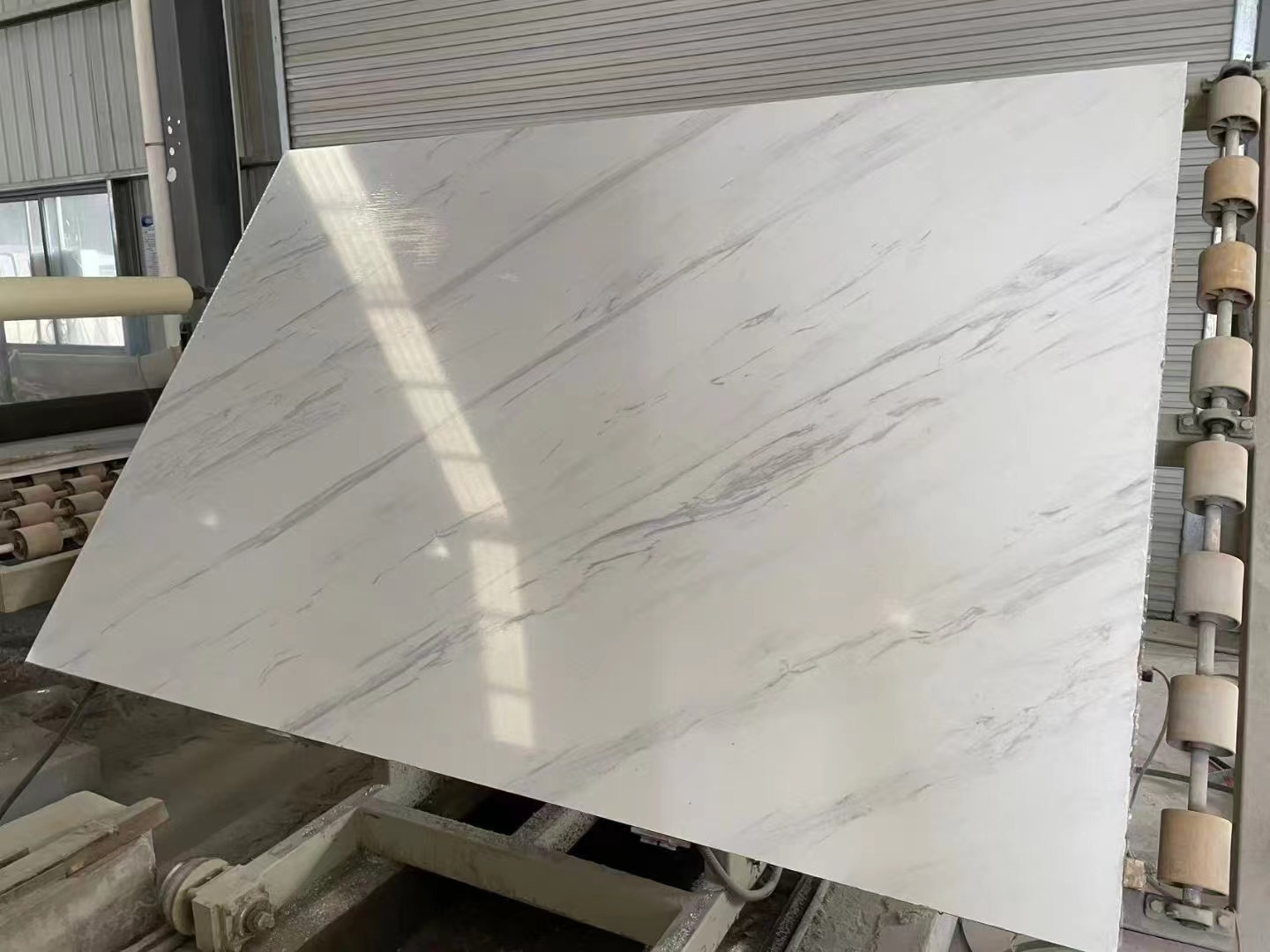 27001800mm 6d Printing Wall Cladding Artificial Calacatta Qu