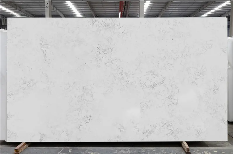 SFKB06 Free Sample Carrara Quartz Slab Countertop Island Wor