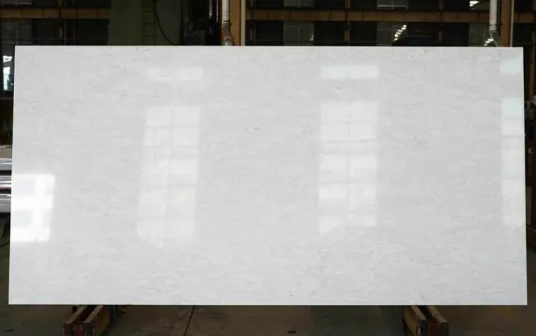 SFKB09 Carrara Quartz Stone Slab Unique Appearance Vein Patt