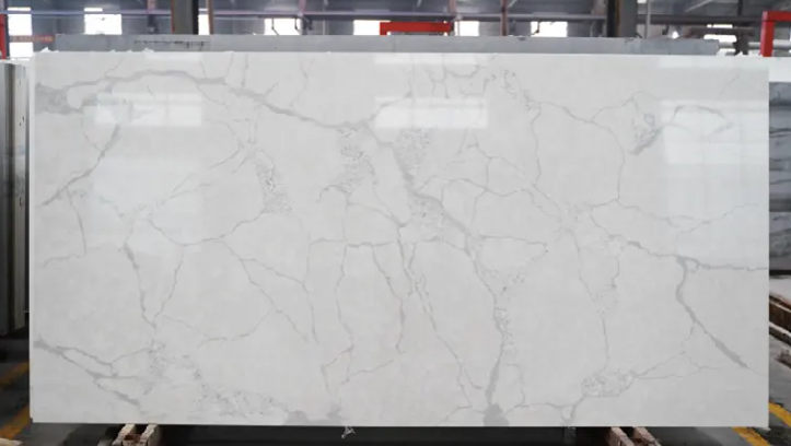SFKB13 2023 Calacatta Quartz Stone Crystal Countertop Stone 