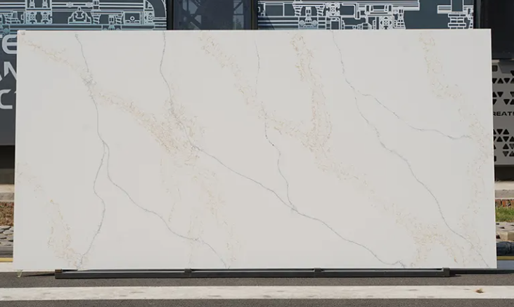 SFKA16 2024 New Kitchen Countertop Edge Quartz Rough Stone C