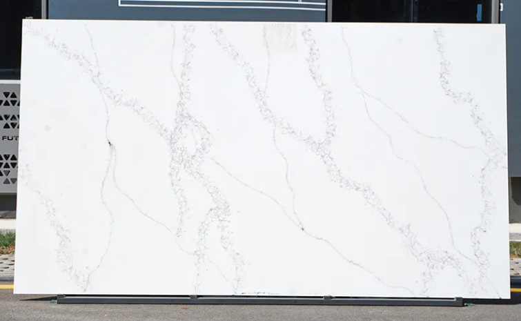 SFKA18 2024 New Quartz Stones Bulk White Sparkle Quartz Ston