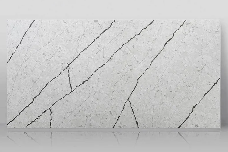 SFKA49 Solid Quartz Stone Surface Hardest Natural Quartz Cry