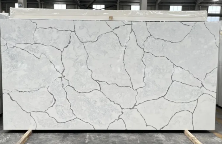 SFKA27 Artificial Calacatta Quartz Stone Tiles and Slabs for