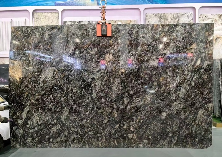 SFKD01 Metallicus Granite Polished Slabs for Interior Use