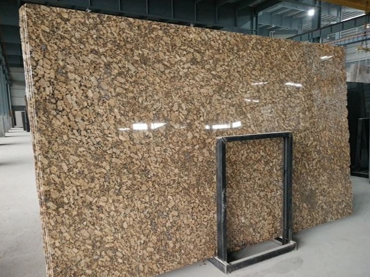 SFKD03 Giallo Fiorito Granite Gangsaw Saw Slab, Beautiful Br