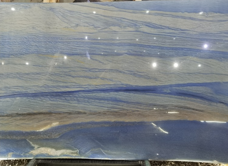SFKF04 Fancy Natural Azul Macaubas Blue Sky Quartzite Slab