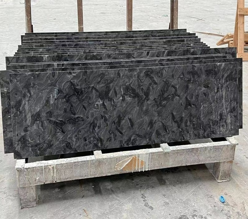 SFKD08 Versace Black Metallica Granite Tiles for Floor