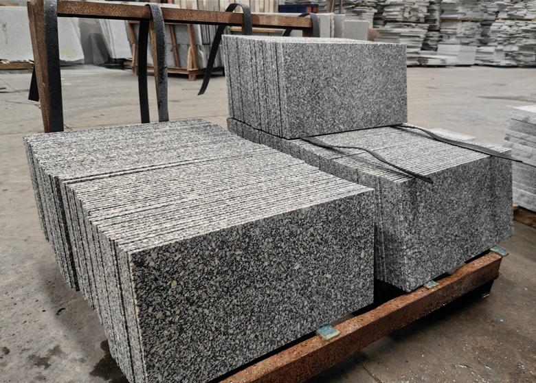 SFKD09 Flamed White Granite G602 Tiles Outdoor Stone