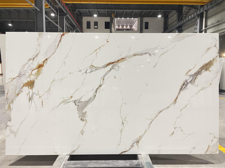 Calacatta Gold Nano Stone Crystallized Glass Stones Slabs