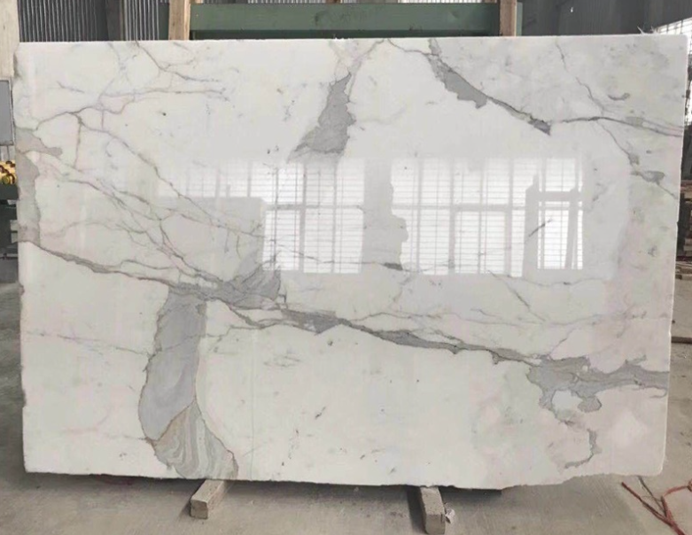 Natural Marmi Bianco Calacatta Marble Slab Tiles