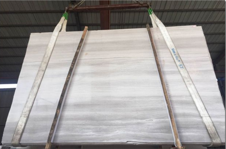 Natural Stone, White Wood Grain Marble,Timber White Marble, 