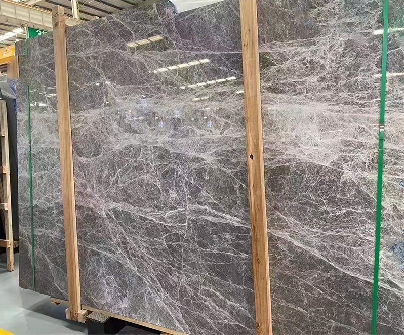 Natural Hermes Gray Marble Slabs