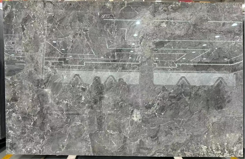 Brazil Natural Grey Marble Slab for Floor Tiles