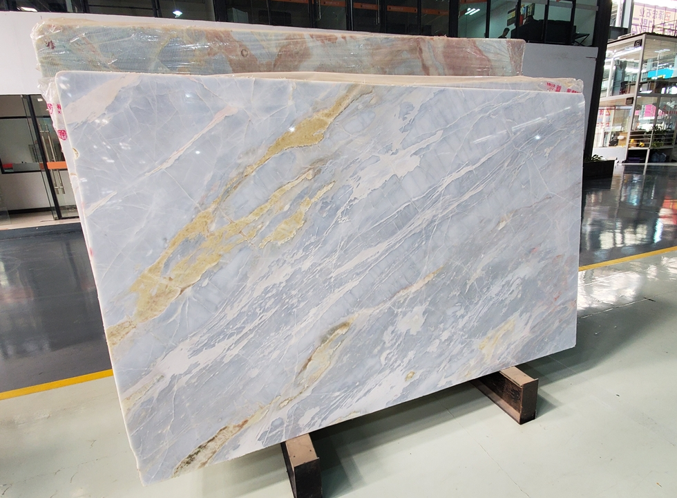 Bulgari Blue Marble Natural Polished Slab Tile