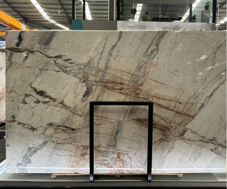 Four Season Pink Natural Marble Slab 20mm Tiles