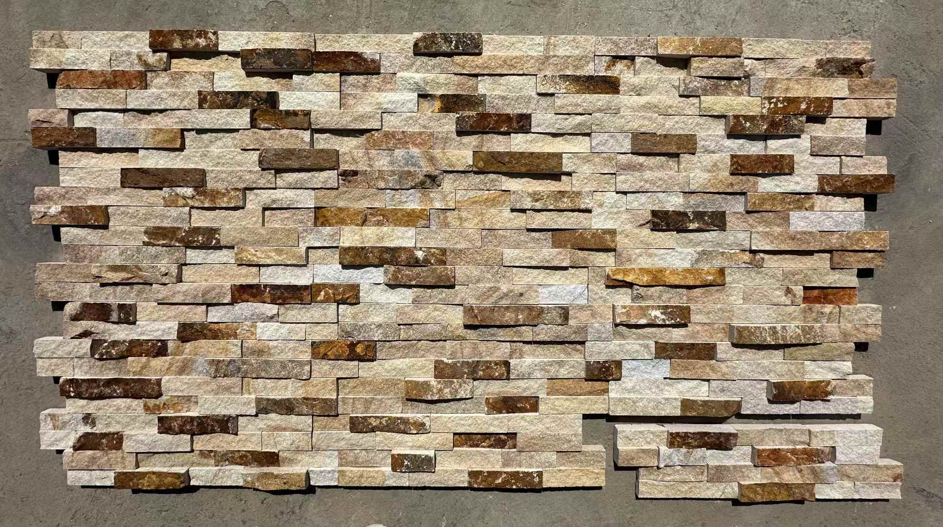 Natural Slate Culture Stone,Quartzite White and Yellow Natur