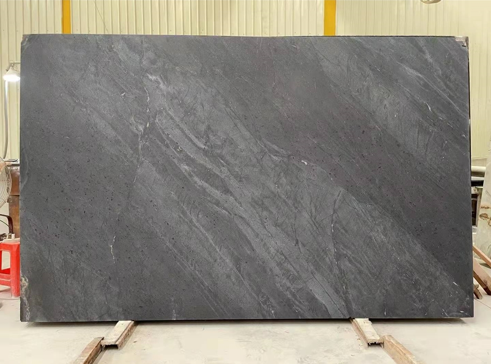 SFKF08 Galaxy Oro Natural Black Quartzite Honed Slab