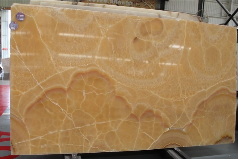SFKE04  Orange Onyx Onice Nuvolato Extra Bojnord Onyx Persia