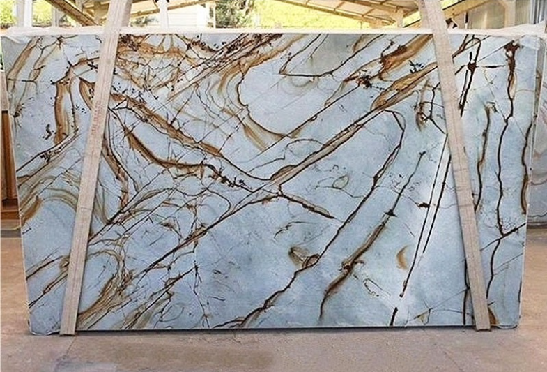 SFKF12 Luxury Natural Blue Roma Quartzite Slabs & Tiles