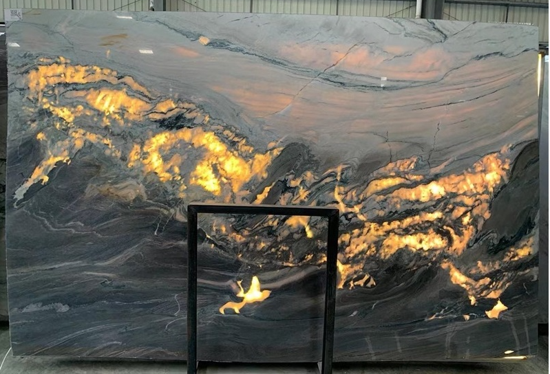 SFKF14 Natural Purple Quartzite Slab