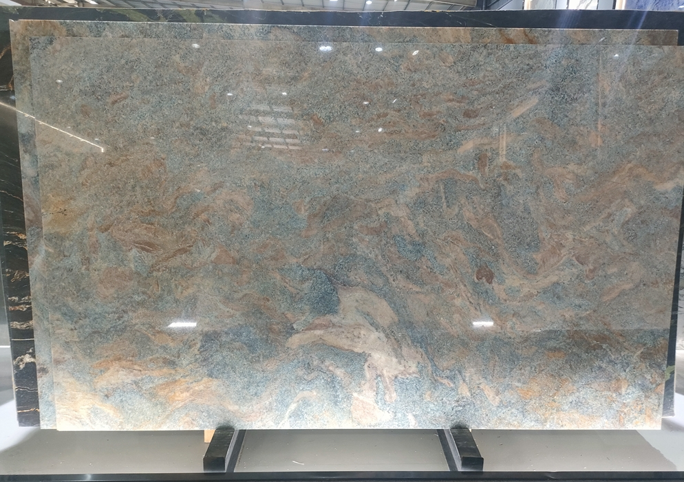 SFKF29 Natural Stone Champaign Gold Quartzite Slab Tiles