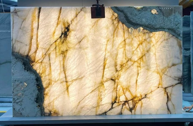 SFKF30 Luxury Natural Patagonia Quartzite Slabs Super Big Cr