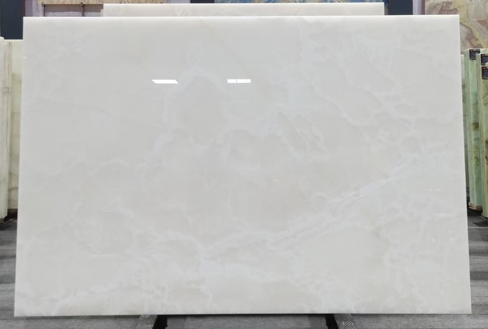 SFKE11 Snow White Onyx Slabs White Onyx Tiles