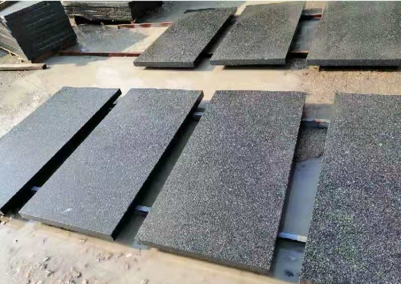 SFKD30 New Quarry Black Granite Pavers Tiles