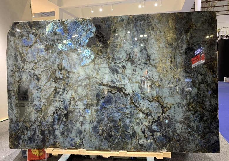 SFKD36 Blue Labradorite Granite Slabs Polished 2cm